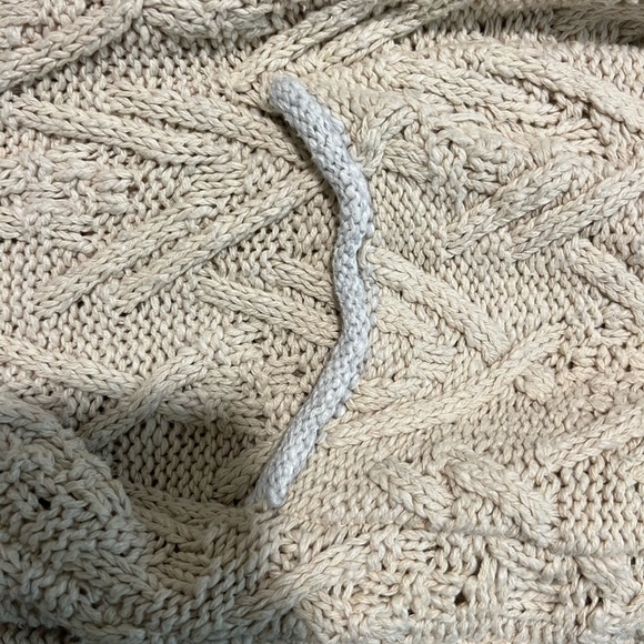 Free People Montana Cable Cotton Cardigan Size M - Picture 9 of 9